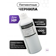 Чернила для плоттеров HP DesignJet T790, T795, T610, T2300, T770, T1100, T1300 ELC 1 литр мато-черн.