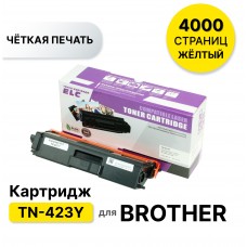 Картридж TN-423Y для Brother DCP-L8410, HL-L8260, HL-L8360, MFC-L8690/L8900 желтый ELC (4000 стр.)