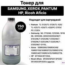 Тонер ELC19D-750 для Pantum/Samsung/Ricoh PC-211EV/TL-420X/TL-5120/ML-1710 банка 750гр. ELC (HG19D)