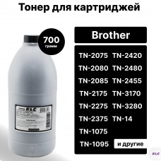 Тонер ELC393-700 для Brother TN-2075/TN-2175/TN-2275/TN-2375/TN-1075/TN-1095 ELC 700гр. бут. (HG393)