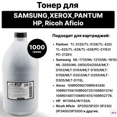 Тонер ELC19D-1000 для Pantum P3010/M6700/7100/BP5100 TL-420X/TL-5120Bk 15 штук по 1000гр