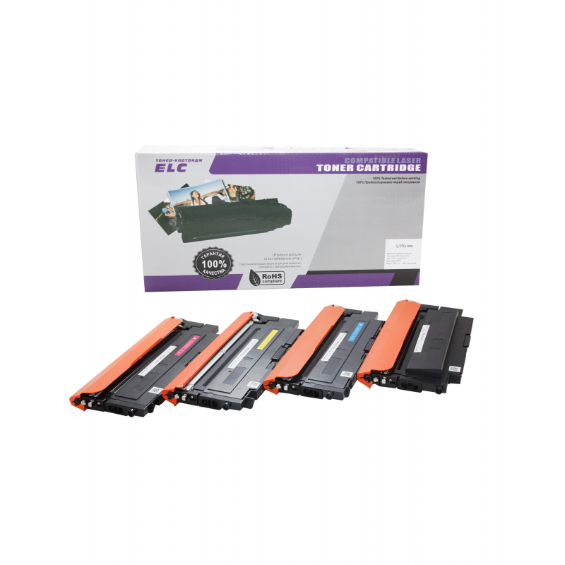 Комплект картриджей W2070A XL/71/72/73  CMYK для HP CL 150/178/179  ELC (1300стр*3+1500стр) с чипом