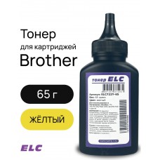 Тонер ELC722Y-65 для Brother TN-241/TN-245/TN217/TN-423/TN-910 ELC 65гр. бут. желтый (HG722Y)