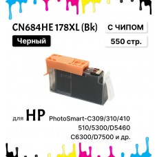Картридж CN684HE 178XL Bk для HP DJ 3070 PhotoSmart-B010/110/210/C310/C410/5510/C6300 Черный ELC